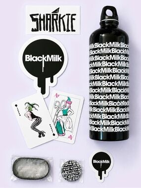 Blackmilk Sharkie Promo Bundle RARE BMC Collectible Tumbler Sticker Bracelet Pin